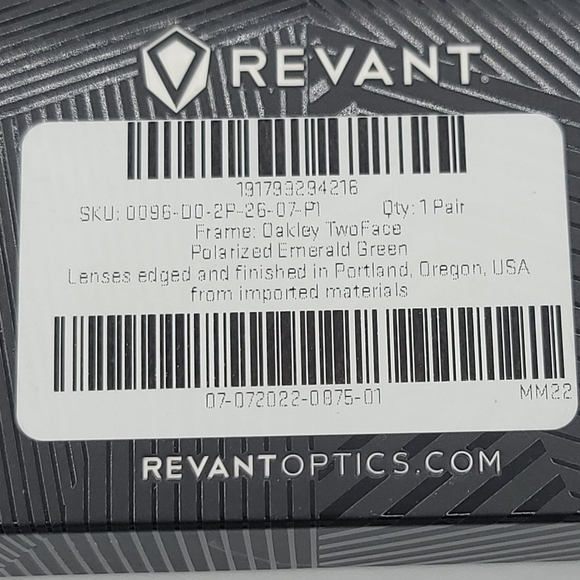 Sunglasses Lenses Revant Polarized Emerald Green For Oakley TwoFace NEW #685 - Picture 2 of 11